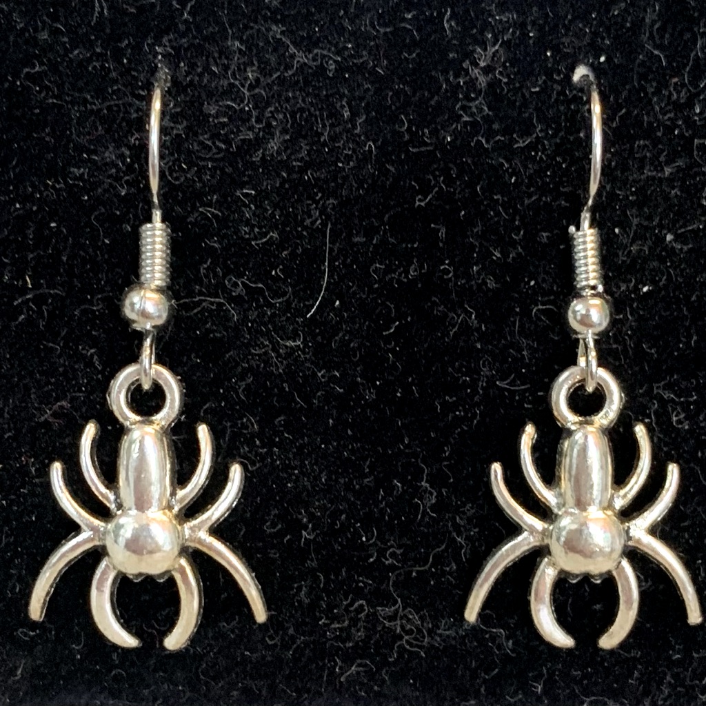 Brand New Hand Crafted Spider Earrings